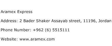aramex express contact number